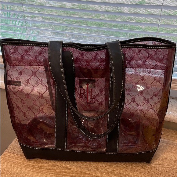VTG Ralph Lauren Clear beach tote - Picture 1 of 9
